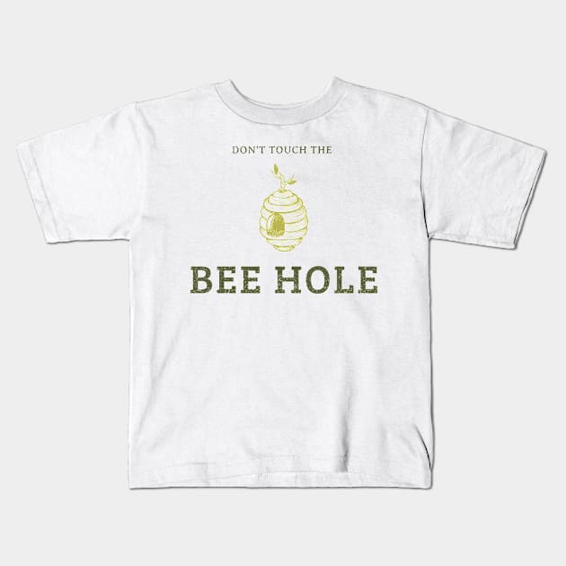 Bee Hole Kids T-Shirt by Cementman Clothing